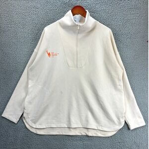 New Balance Pullover NYC Marathon 2024 Womens XL Cream NB Dry Half Zip NWT